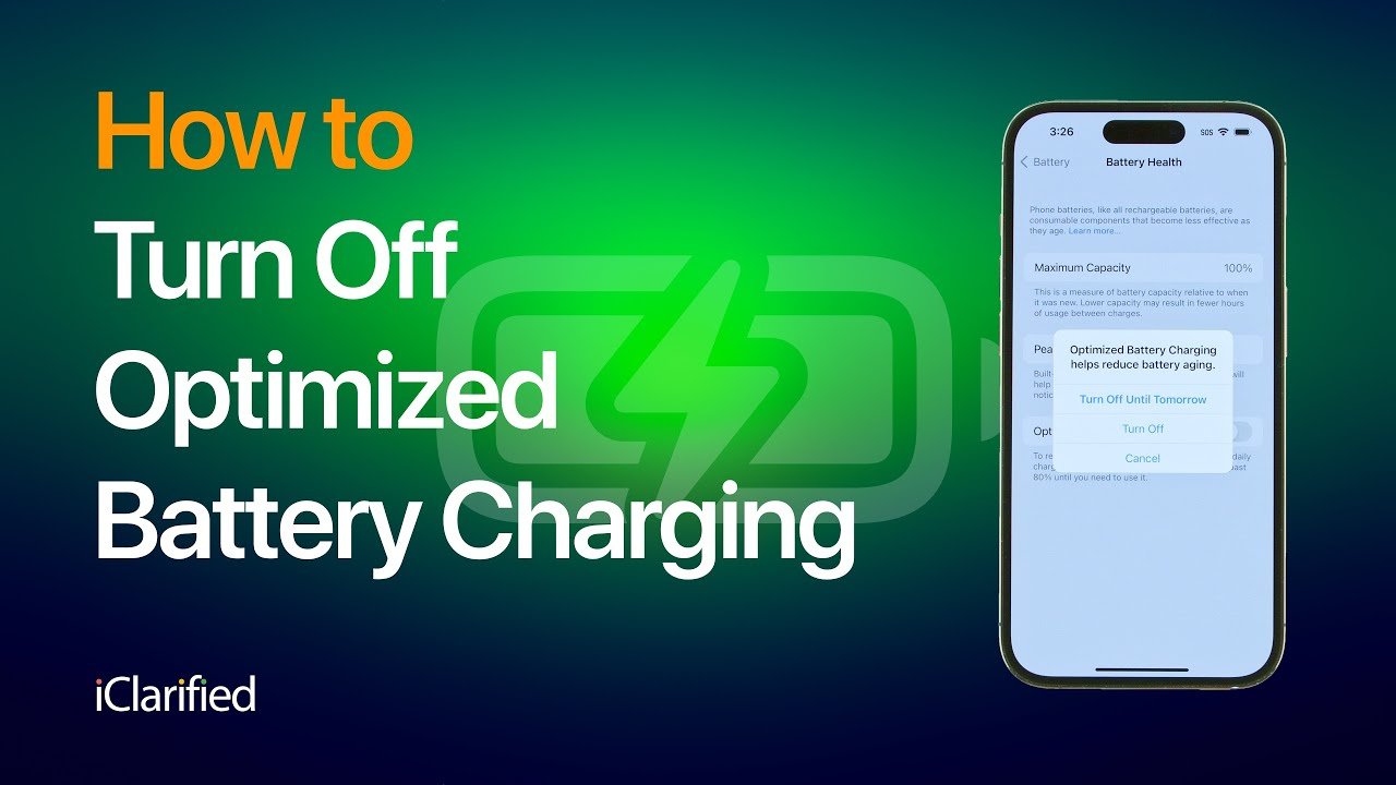 How to Turn Off Optimized Battery Charging on Your iPhone