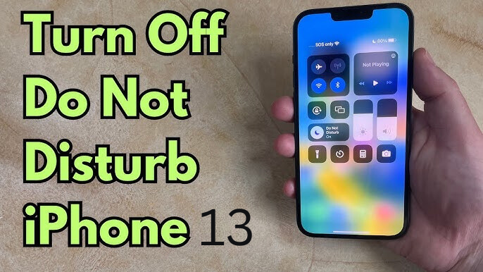 how to turn off Do Not Disturb on iPhone13