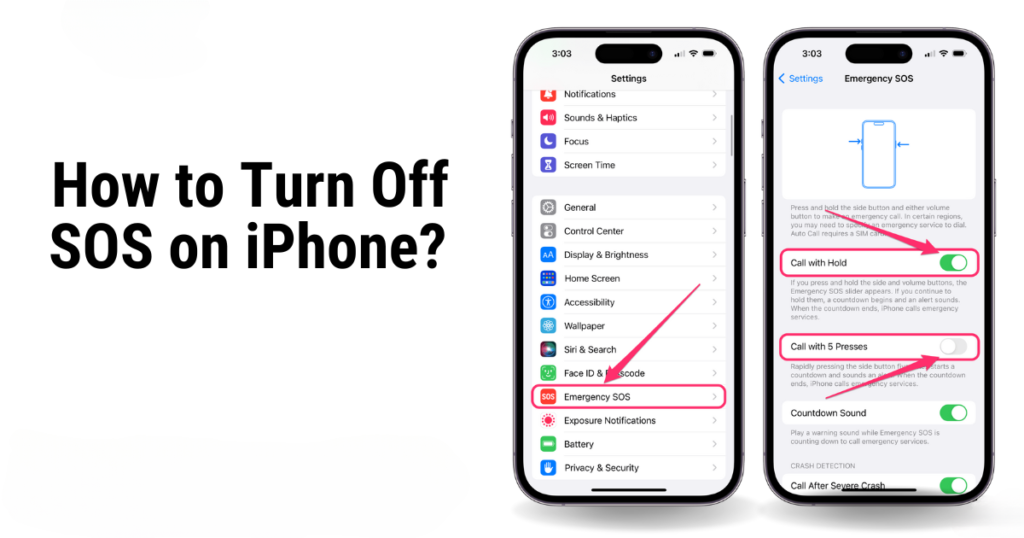 how to turn off sos on iphone
